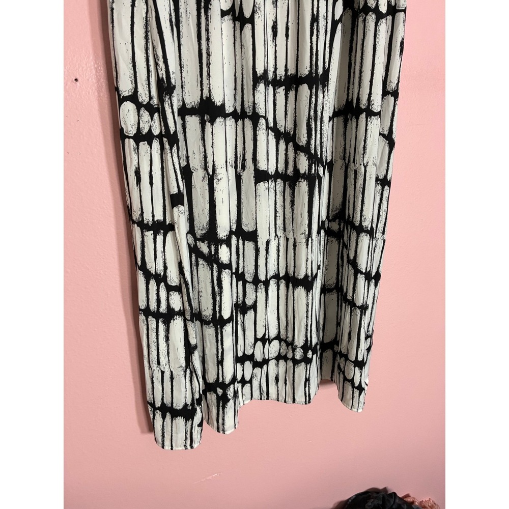 Worthington Women's Black White Abstract Print Maxi Skirt Size L NWT - Picture 9 of 9